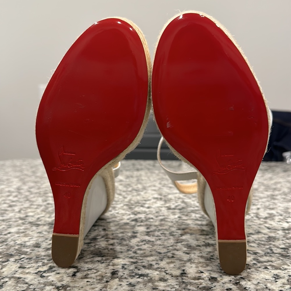 Christian Louboutin Espadrille Sandals 40. US 8.5 NWT NO ORIGINAL 📦 - Picture 10 of 11